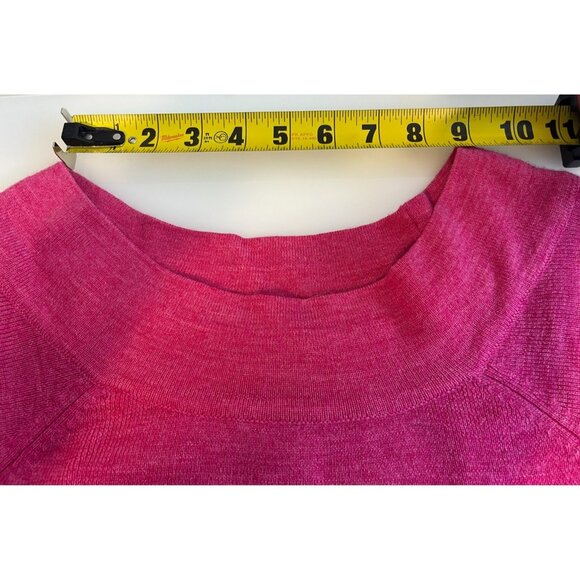 Sarah Spencer Women's Pink 100% Merino Wool Scoop Neck Sweater Size 2X - Picture 6 of 11